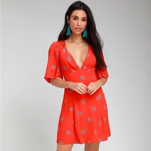 Free People Mockingbird Backless Mini Dress